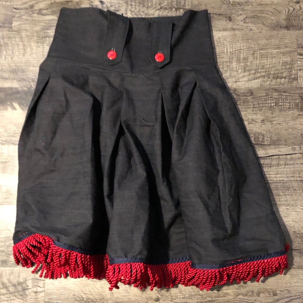 Handmade A-lined Fringed Skirt